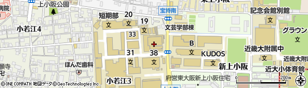 近畿大学東大阪キャンパス　１１月ホール周辺の地図