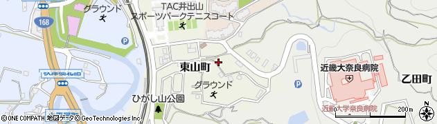 奈良県生駒市東山町1122周辺の地図