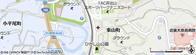 奈良県生駒市東山町433周辺の地図