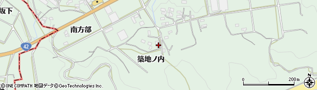 愛知県豊橋市城下町（築地ノ内）周辺の地図