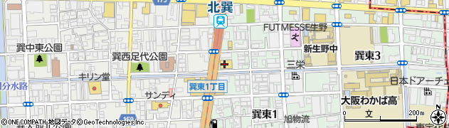 かっぱ寿司 生野店周辺の地図