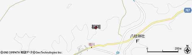 三重県伊賀市福川周辺の地図
