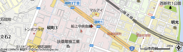 セブンイレブン明石硯町店周辺の地図