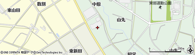 六連三河田原停車場線周辺の地図