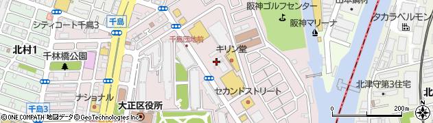 ブックオフ　大阪千島ガーデンモール店周辺の地図