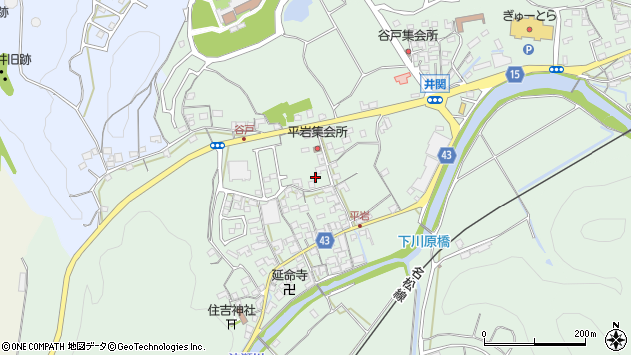 〒515-2521 三重県津市一志町井関の地図