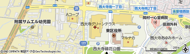 ホームセンターコーナン西大寺店周辺の地図