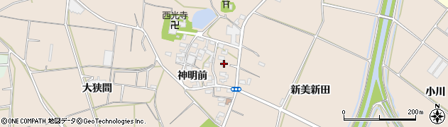 愛知県田原市西神戸町神明前44周辺の地図