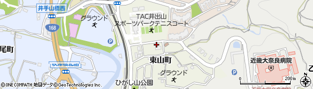 奈良県生駒市東山町423周辺の地図