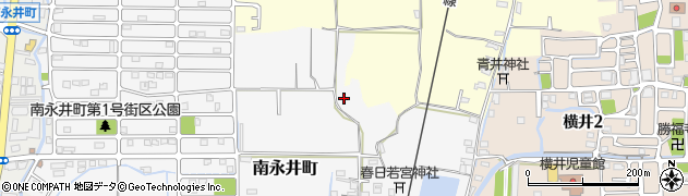 奈良県奈良市南永井町周辺の地図