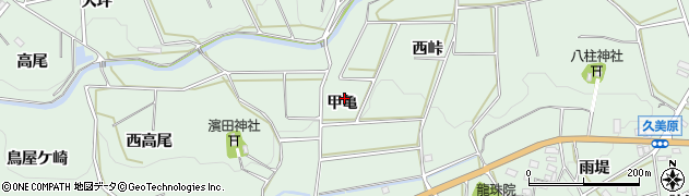 愛知県田原市六連町甲亀周辺の地図