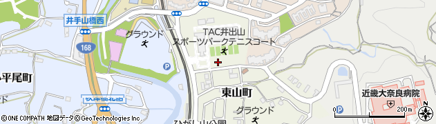奈良県生駒市東山町438周辺の地図