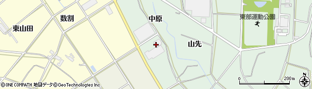 愛知県田原市六連町（昭栄）周辺の地図