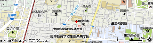 大阪偕星学園高等学校周辺の地図