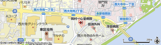 社会医療法人 岡村一心堂病院周辺の地図