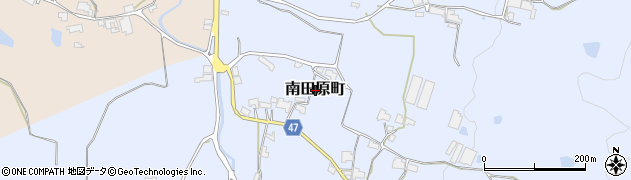 奈良県奈良市南田原町周辺の地図