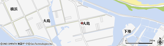 愛知県田原市伊川津町（大島）周辺の地図