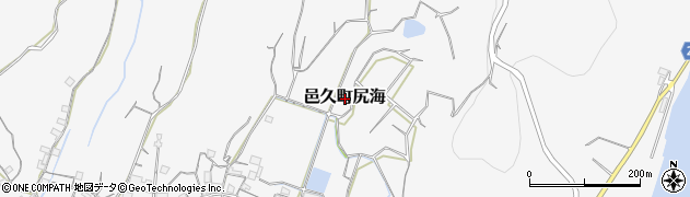岡山県瀬戸内市邑久町尻海周辺の地図