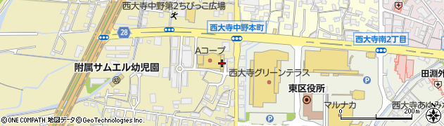 Ａコープ西大寺周辺の地図