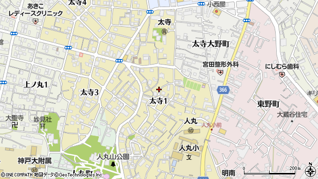 〒673-0845 兵庫県明石市太寺の地図