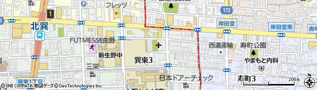 株式会社伊藤園　生野支店周辺の地図