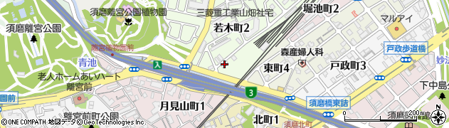 パルティール東須磨Ａ周辺の地図