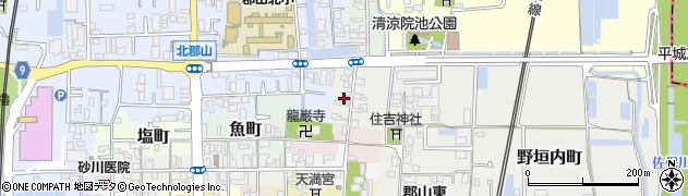 柳生表具店周辺の地図