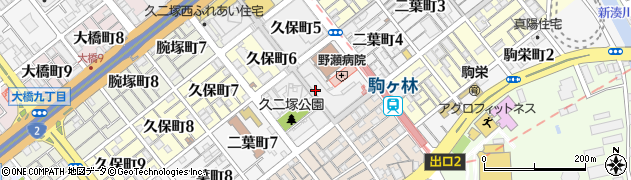 兵庫県神戸市長田区二葉町周辺の地図