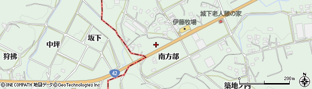 愛知県豊橋市城下町南方部周辺の地図