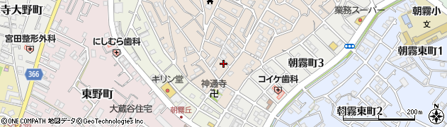 兵庫県明石市東朝霧丘8周辺の地図