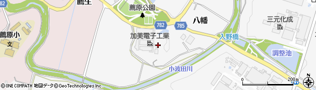 三重県名張市八幡1637周辺の地図