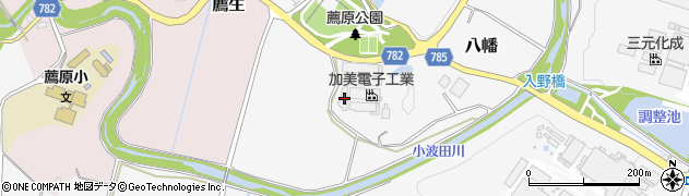 三重県名張市八幡1627周辺の地図