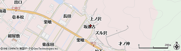 愛知県田原市野田町坂瀬古周辺の地図