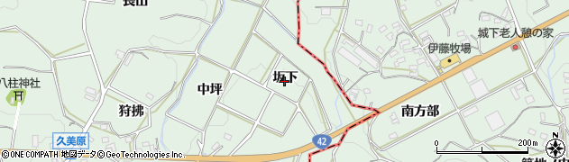 愛知県田原市六連町坂下周辺の地図
