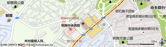 明舞書店周辺の地図