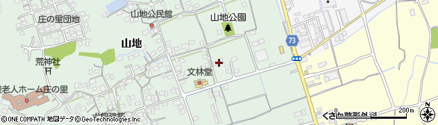岡山県倉敷市山地74周辺の地図