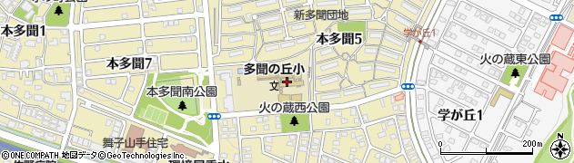 神戸市立学童保育所多聞南学童保育コーナー周辺の地図