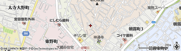 兵庫県明石市東朝霧丘7周辺の地図