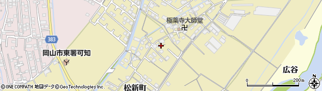 岡山県岡山市東区松新町348周辺の地図
