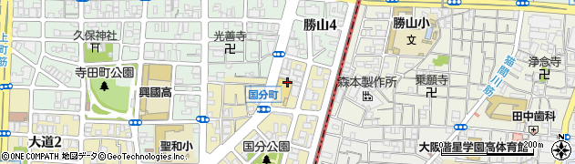 大阪府大阪市天王寺区国分町3周辺の地図