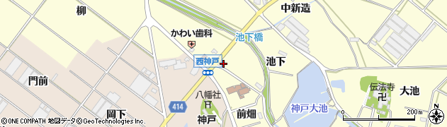 愛知県田原市神戸町前畑周辺の地図