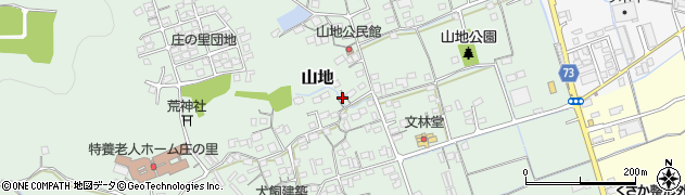 岡山県倉敷市山地580周辺の地図