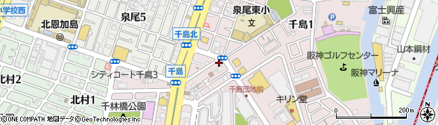 ヘアースタジオＩＷＡＳＡＫＩ　大阪泉尾２号店周辺の地図