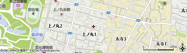 兵庫県明石市上ノ丸1丁目6周辺の地図
