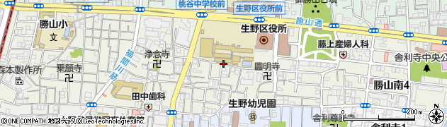 大阪府大阪市生野区勝山南周辺の地図