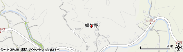 静岡県南伊豆町（賀茂郡）蝶ケ野周辺の地図