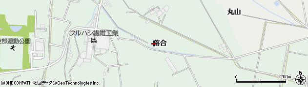 愛知県田原市六連町（落合）周辺の地図