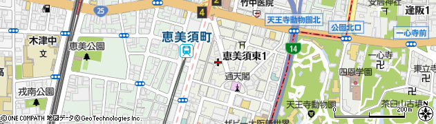 Ａｘｉｓ鍼灸整骨院　恵美須店周辺の地図