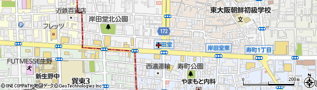 和食さと 岸田堂店周辺の地図
