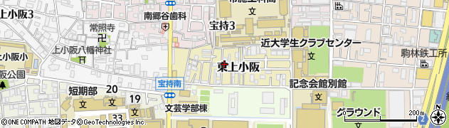 大阪府東大阪市東上小阪周辺の地図
